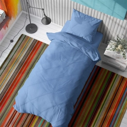 Σεντόνι Μεμονωμένο Βαμβακερό Μονό Solid 498 160X240 Sky Blue DimCol