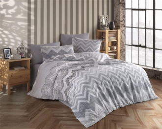 Σεντόνια Σετ 4 τεμ Polycotton King Size Αθηνά 405 240X270 Grey DimCol