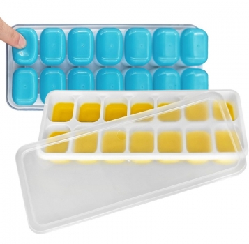 Παγοθήκη Σιλικόνης 12 Θέσεων Με Καπάκι 26x9,5x3,5εκ. Homie 81-1042