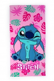Πετσέτα Θαλάσσης Παιδική Microfiber 70x140εκ. Lilo & Stitch 86 Pink Disney DimCol