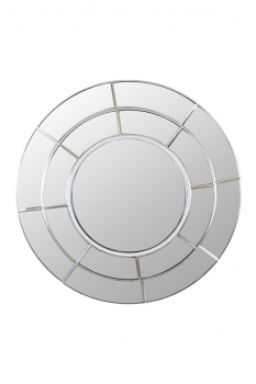 Καθρέπτης Τοίχου Γυάλινος Ασημί 80x3x80εκ. Zen Collection 24.33.51091
