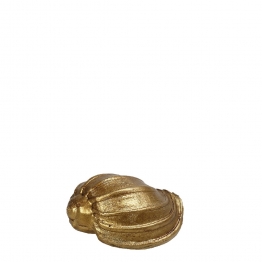 Διακοσμητικό Επιτραπέζιο Κοχύλι Polyresin Χρυσό ESPIEL 7x4,2x3εκ. MT2733K6