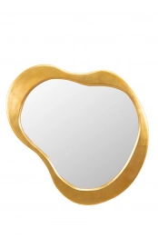 Καθρέπτης Τοίχου Ξύλινος Χρυσός Με Κορνίζα 81,1x2,9x102,9εκ. Zen Collection 24.33.51088