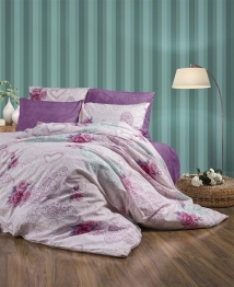 Σετ Σεντόνια Polycotton Μονά 160x240εκ. Χλόη 457 Pink DimCol