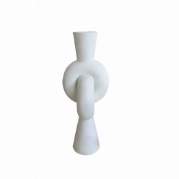 Βάζο Κεραμικό Λευκό Art Et Lumiere Φ15,5x39,5εκ. 15043