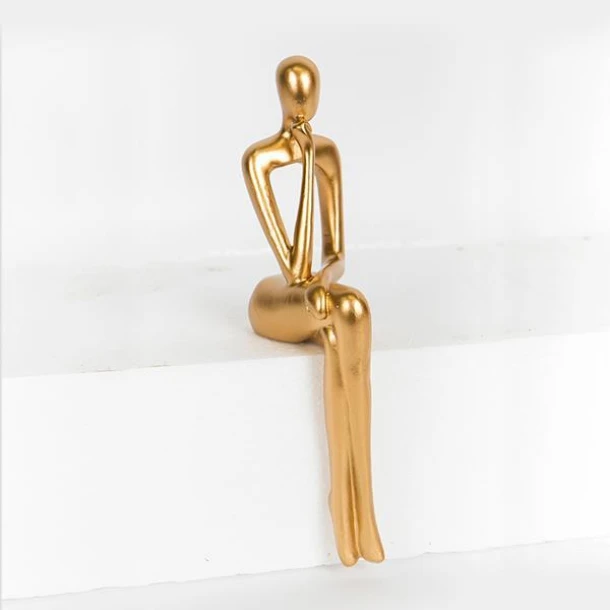 Διακοσμητική Φιγούρα Polyresin Χρυσή 8,5x5x22εκ. ESTHETI 752-19012