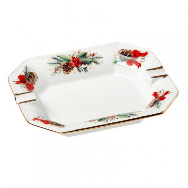 Χριστουγεννιάτικο Σταχτοδοχείο Πορσελάνης 17x13,5εκ. Christmas Magic CRYSPO TRIO 06.240.86