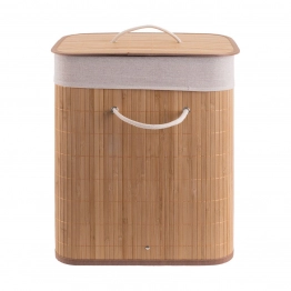 Καλάθι Απλύτων Πτυσσόμενο Bamboo Essentials Estia 40x30x50εκ. 02-12816