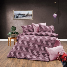 Σετ Σεντόνια Polycotton Υπέρδιπλα 220x240εκ. Αλκμήνη 453 Mauve DimCol