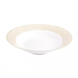 Πιάτο Βαθύ Πορσελάνης Elegancy Beige 23εκ. Oriana Ferelli NW24010012