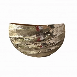 Διακοσμητικό Μπωλ Μεταλλικό Χρυσό 48x17,5x28εκ. Art Et Lumiere 12017