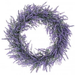 Διακοσμητικό Στεφάνι Με Λεβάντες Μωβ Φ47x10εκ. iliadis 89770