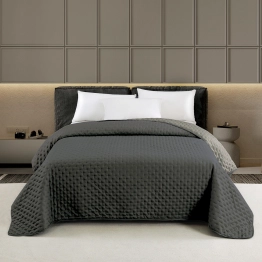 Κουβερλί 2 Όψεων Microfiber Μονό 160x240εκ. Renzo Anthracite-Grey Melinen 20004503