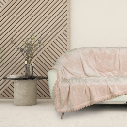 Κουβέρτα Fleece Καναπέ 130x170εκ. Blankets 1185 Pink Das Home