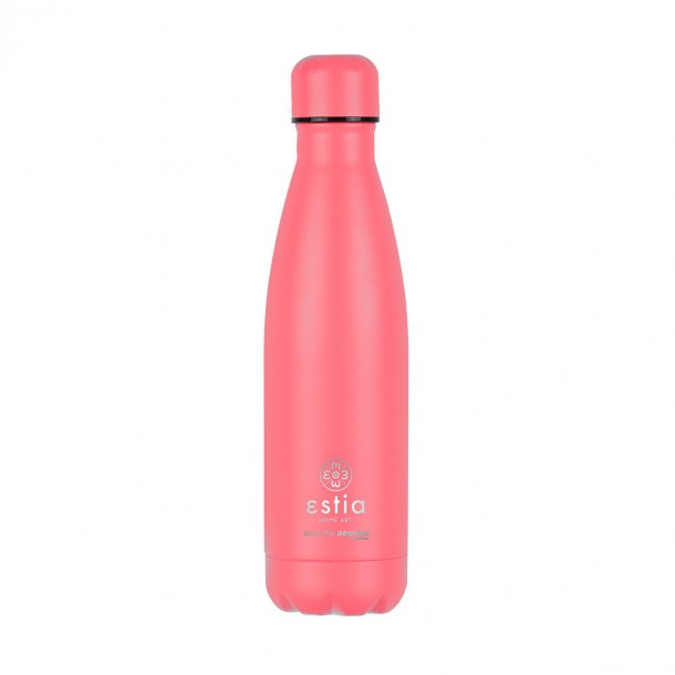 Θερμός-Μπουκάλι Ανοξείδωτο Flask Lite Save The Aegean Fusion Coral Estia 500ml-7x7x26,6εκ. 01-17996