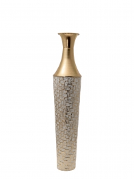 Βάζο Επιδαπέδιο Μεταλλικό Χρυσό 14,7x70εκ. Zen Collection 24.6.49665