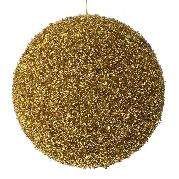Μπάλα Polyfoam Χρυσή Glitter 15εκ. iliadis 83529