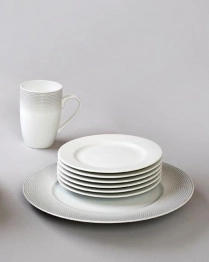 Σετ Κούπες 6τμχ Πορσελάνης 360ml Bonito Grey CRYSPO TRIO 26.454.20