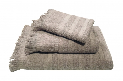 Πετσέτα Βαμβακερή Ζακάρ Χειρός 30x50εκ. Paros Grey Le Blanc 7014099-1