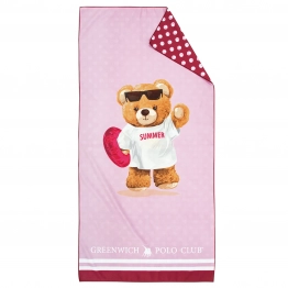 Πετσέτα Θαλάσσης Microfiber 70x140εκ. Junior 4039 Φούξια-Ροζ Greenwich Polo Club