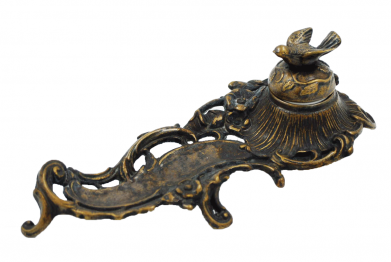 Μελανοδοχείο Μπρούτζινο Αντικέ 23εκ. Royal Art STL1081BR