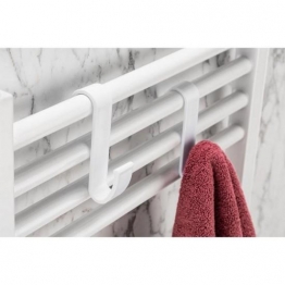 Κρεμαστράκια Πετσετών Σετ 4τμχ Πλαστικά Λευκά Max Home AY00000771