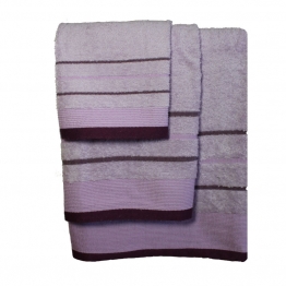 Σετ πετσέτες 3τμχ Βαμβακερές Raya Lilac-Purple 24home