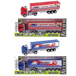 Νταλίκα Μεταλλική Τριβής Friction Delivery Truck Σε Κουτί 30x5x11εκ. Toy Markt 70-2251
