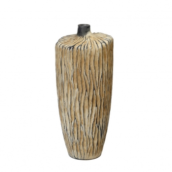 Βάζο Κεραμικό Μπεζ ESPIEL 14x14x31εκ. TAS244