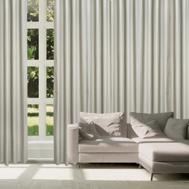 Κουρτίνα Συσκότισης Με Τρουκς Polyester 140x270εκ. Curtain Line 2255 Γκρι Das Home