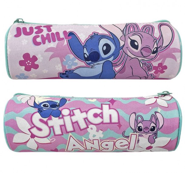 Κασετίνα Βαρελάκι 23x8εκ. Stitch Girl 50-3253