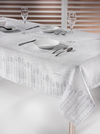 Τραπεζομάντηλο Αλέκιαστο Polyester 1007 Silver 145x180εκ. Saint Clair