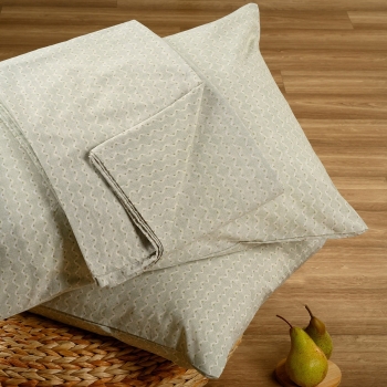 Σετ Σεντόνι Με 2 Μαξιλαροθήκες Polycotton King Με Λάστιχο 180x200+32εκ. Layla Pastel Aqua Casual Line Mini Melinen 20004858