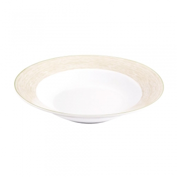 Πιάτο Βαθύ Πορσελάνης Elegancy Beige 23εκ. Oriana Ferelli NW24010012