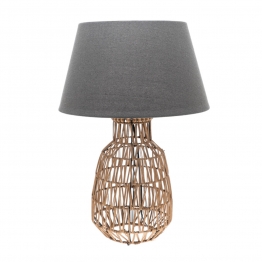 Φωτιστικό Επιτραπέζιο Καφέ-Γκρι 42x61εκ. Zen Collection 23.49242