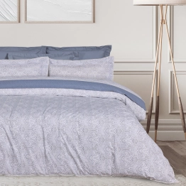Κουβερλί Βαμβακοσατέν King 230x250εκ. Prestige 1693 Blue-Grey Das Home