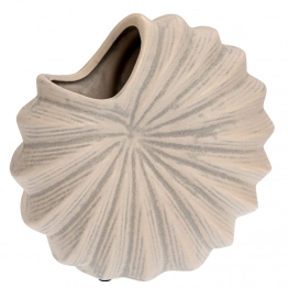 Βάζο Κεραμικό Κοχύλι Γκρι 20x11x20εκ. iliadis 90075