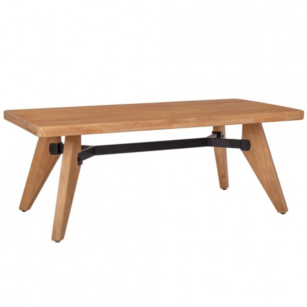 Τραπεζάκι Σαλονιού Ξύλινο Πεύκου Natural iliadis 120x60x47εκ. 92145