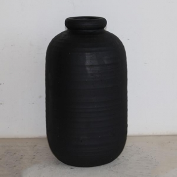 Βάζο Κεραμικό Μαύρο 25x25x42,5εκ. ESTHETI 752-20264