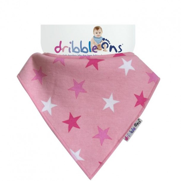 Σαλιάρα-Μπαντάνα Βαμβακερή Dribble Sock ons DO-PINKSTAR