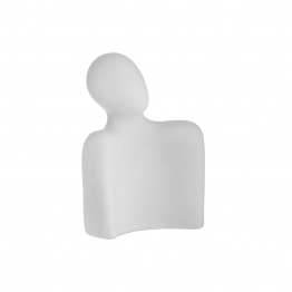 Διακοσμητικό Επιτραπέζιο Κεραμικό Λευκό inart 15x8x20εκ. 3-70-266-0060