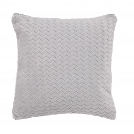 Διακοσμητικό Μαξιλάρι Fleece 40x40εκ. Throws 1368 Grey Das Home