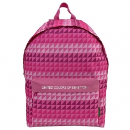 Τσάντα Πλάτης Ανατομική Ροζ 30x17x41εκ. benetton 50-3350