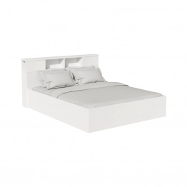 Κρεβάτι OLYMPUS pakoworld σε χρώμα λευκό 140x200εκ