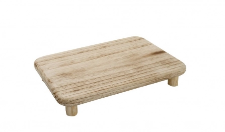 Πλατώ Σερβιρίσματος Ξύλινο Natural ESPIEL 30x20x5,5εκ. XYP224