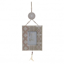 Κορνίζα Ξύλινη-Υφασμάτινη inart 17x2x55εκ. 3-30-887-0049