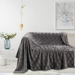 Ριχτάρι Flannel Διθέσιου 170x250εκ. Ollie Grey Melinen 20002489