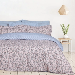 Σετ Σεντόνια Polycotton Υπέρδιπλα Με Λάστιχο 170x200+35εκ. Casual 5427 Σομόν Das Home
