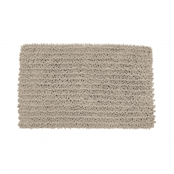 Ταπέτο Μπάνιου Polyester Shaggy Taupe Estia 80x50x3εκ. 02-20750