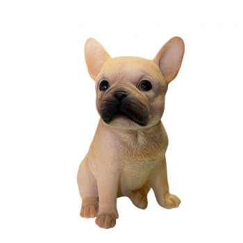 Διακοσμητική Φιγούρα Σκύλος French Bulldog Polyresin Μπεζ-Καφέ 15,5x12x19εκ. ESPIEL FAD208